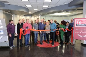 McGee associates attend ribbon cutting ceremony at Atlanta Fork Lifts Inc. HQ in Suwanee, Ga.